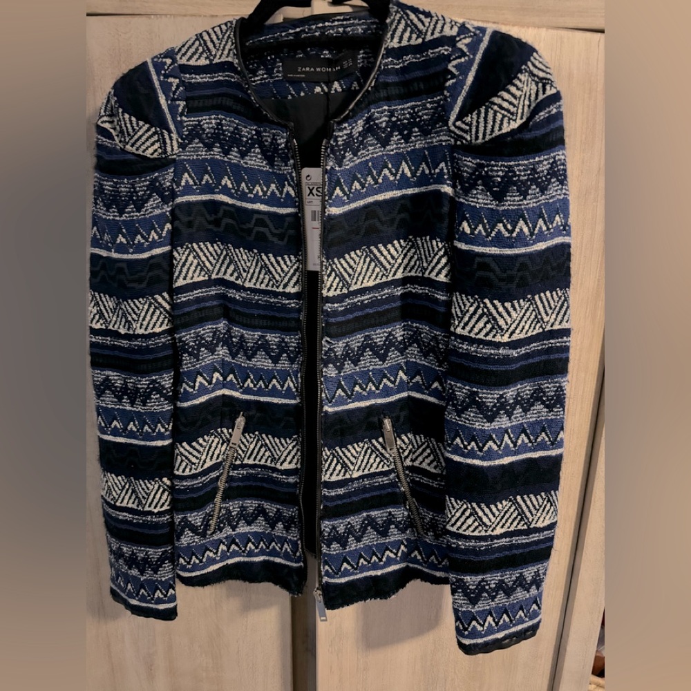 NEW w/Tag- ZARA Cardigan Zip Up Jacket Size: XS